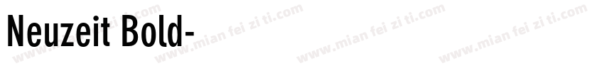 Neuzeit Bold字体转换